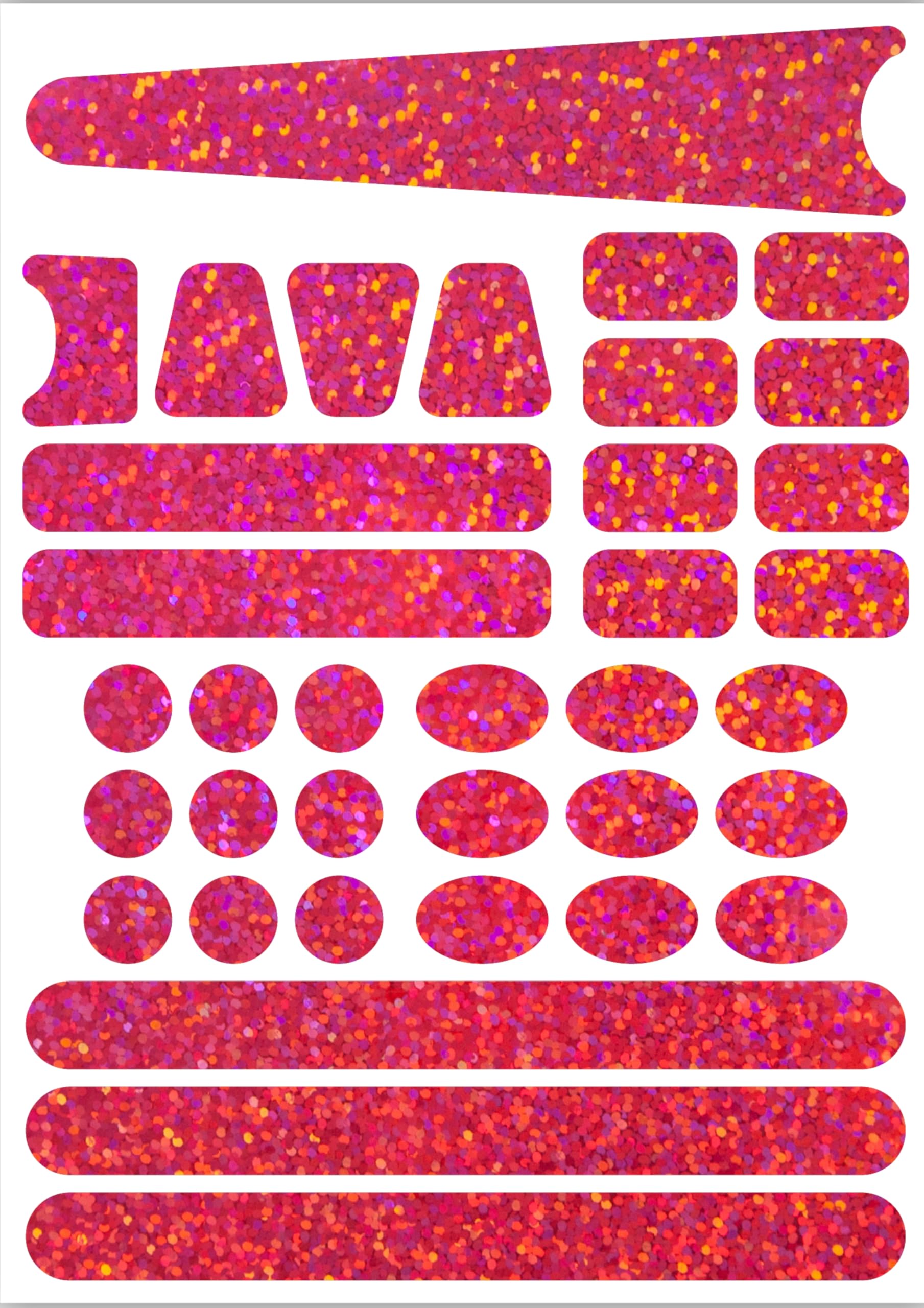 Landing Designs Pink Glitter Bicycle Sticker Frame Protection Kit For Mountain Bike And Road Cycle Please Check Sizes Below Before Buying