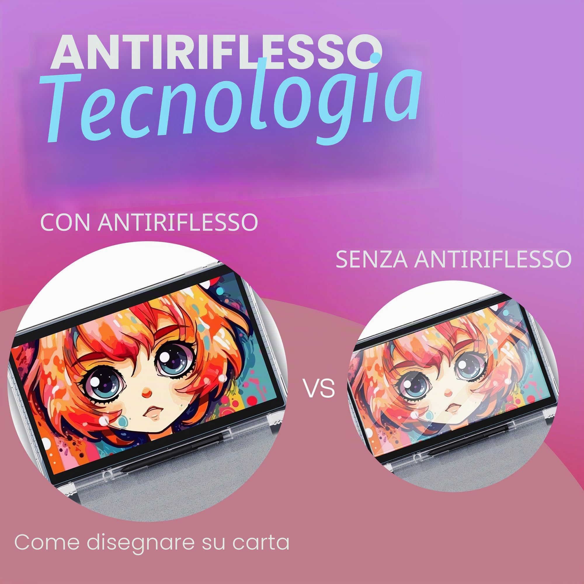 PicassoTab X14 Tavoletta Grafica Standalone • Nessun Computer Necessario • Ampio Schermo Laminato da 14" • App di Disegno PRO e Tutorial • Stylus Pen • Tavoletta Grafica Portatile per Artisti • X14