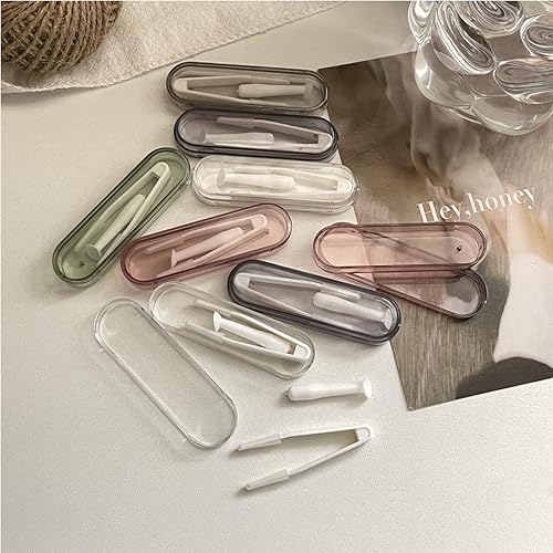 Miniatura 2 de Juego de estuche portátil para lentes de contacto, removedor de lentes de contacto y herramienta de inserción (insertadorquita+pinzas con punta