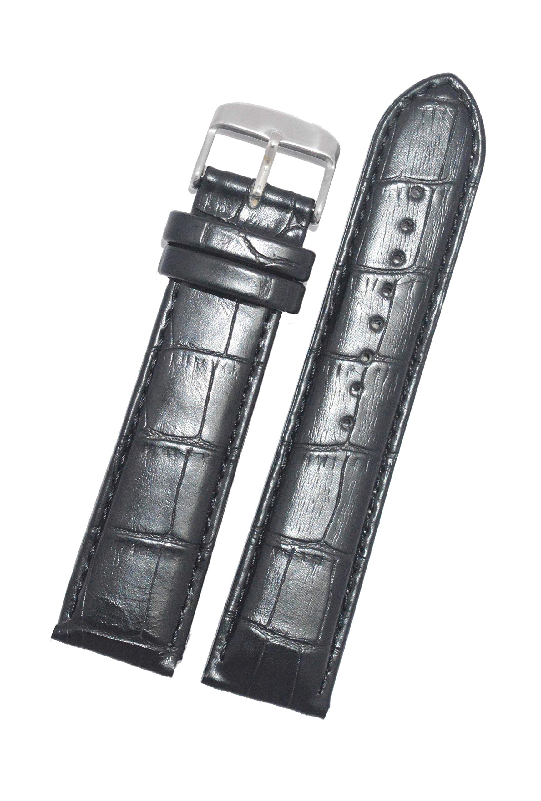 SURU® 20mm Padded Leather Watch Strap / Watch Band (Width- 20mm /Colour- Black) D65 (B0B2N95ZJH) Amazon Price History, Amazon Price Tracker
