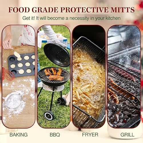 Miniatura 6 de Manoplas de horno personalizadas para Navidad, juego de guantes de horno personalizados y soportes para ollas con foto, divertidos regalos para