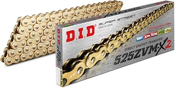 DID 525ZVMX2G110 525 Series ZVM-X2 Gold/Gold 110 Link High Performance X-Ring Chain with Connecting Link
