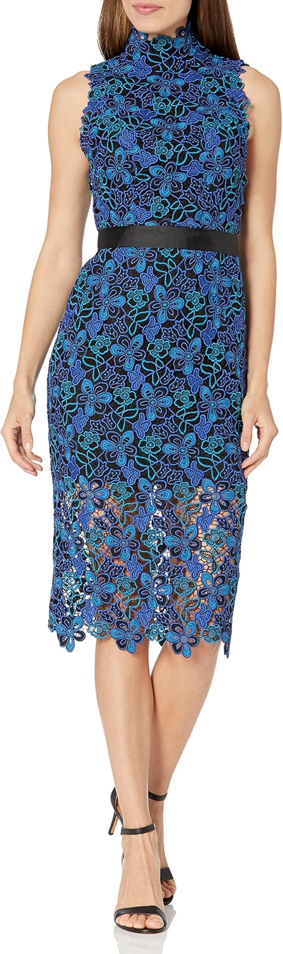 Ml monique lhuillier lace midi dress Outlet