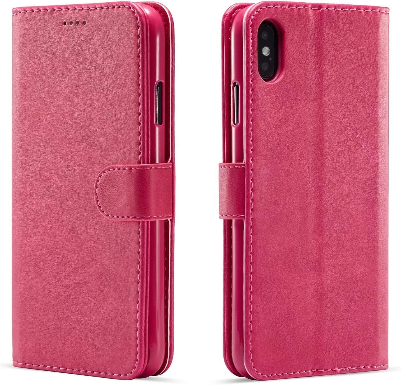 Flip Case for iPhone 13/13 Mini/13 Pro/13 Pro Max, Vintage Matte Leather Wallet Case Card Slot Kickstand Magnetic Shockproof Flip Case (Color : Preto, Size : 13 6.1")