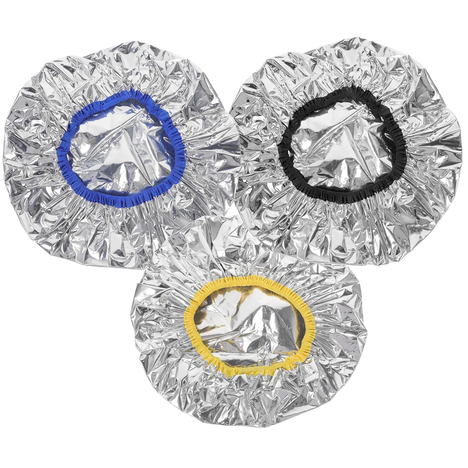 3Pcs Reusable Hair Caps Tin Foil Constant Temperature Lightweight
