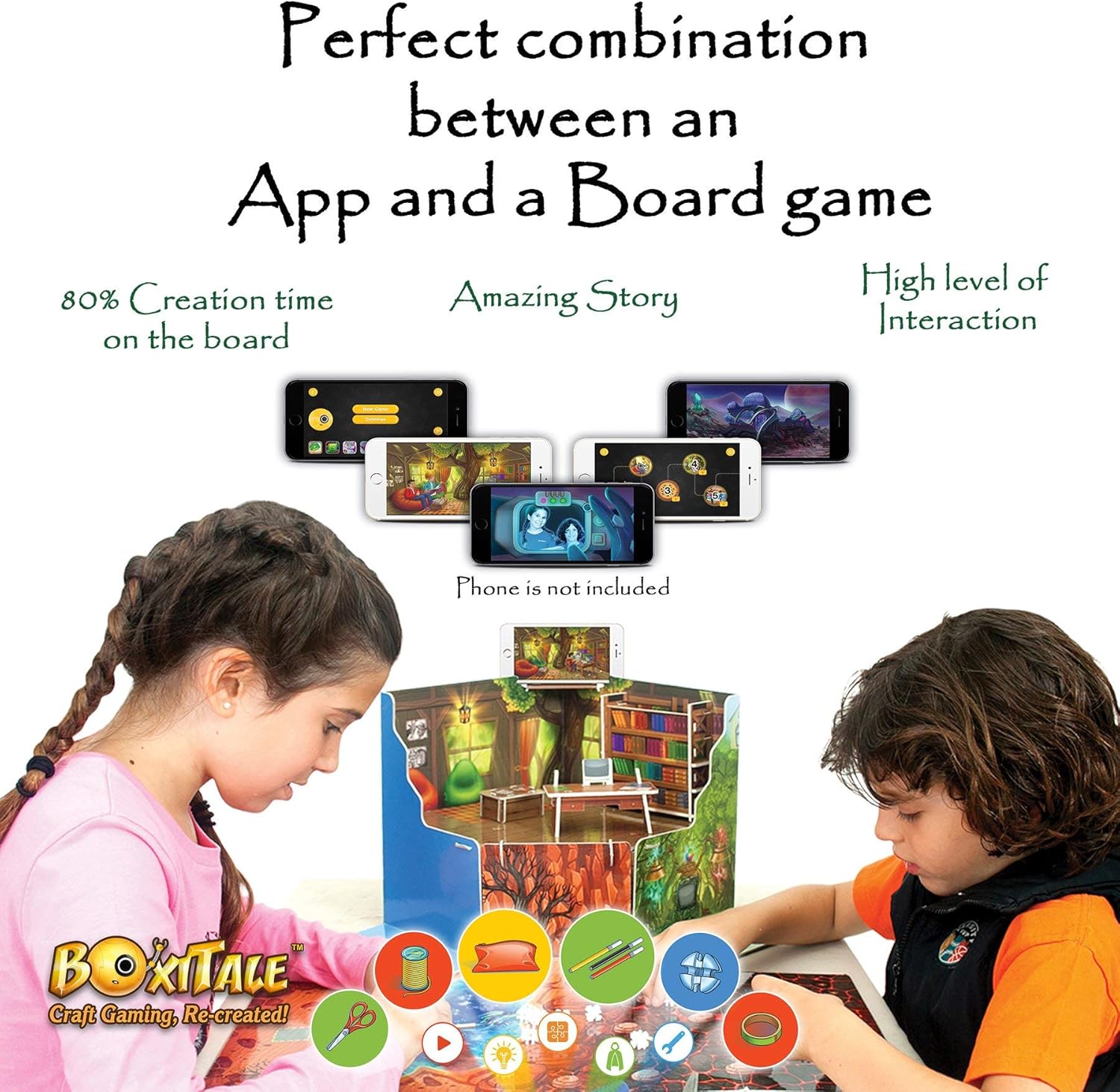 Interactive Craft Game with App - Knights of Nature Adventure for Boys & Girls, Easy-to-Play Kids Games, Stem Skill Development for Ages 6 Years and Up
