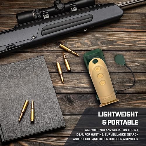 Miniatura 6 de Amcrest Monocular de imágenes térmicas para caza de 256 x 192 (50 Hz), resistente a la intemperie, mira óptica para caza nocturna al aire libre,