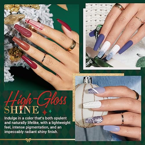 Miniatura 52 de AZUREBEAUTY - Juego de 31 piezas de polvo de inmersión para uñas, 20 colores, morado, azul, purpurina, bandeja de reciclaje de polvo de inmersión