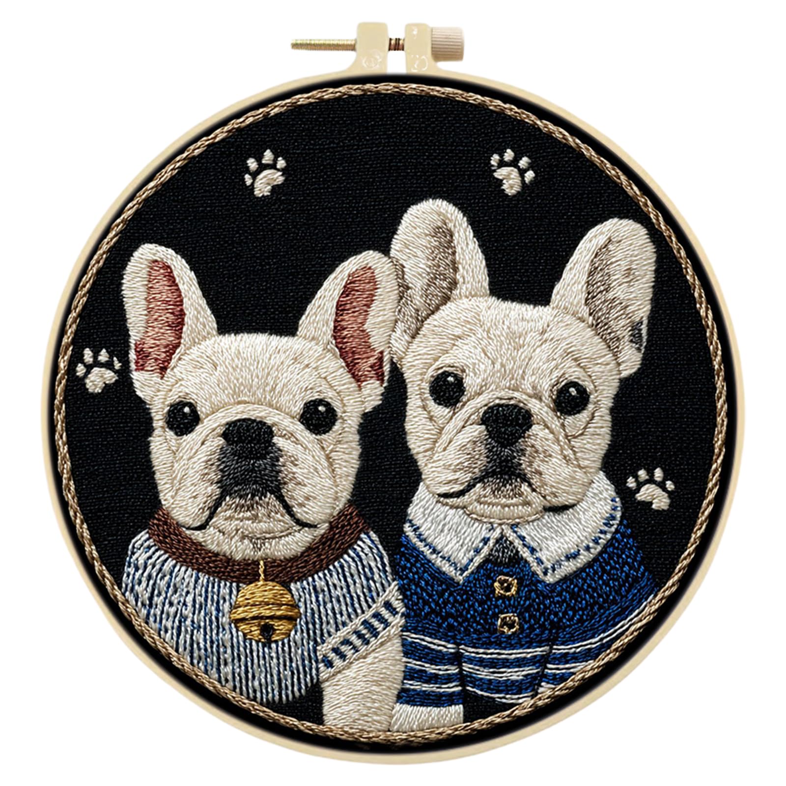 Kexpery Cross Stitch Embroidery Kit for Beginners 30x30cm with 20cm Hoop Creative Gift for Adults
