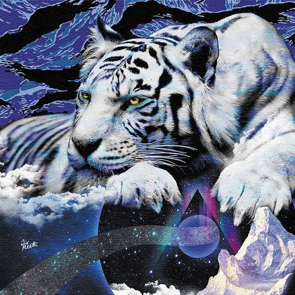 Amazon.co.jp: トラ 動物 アートパネル 30cm × 30cm 日本製 ポスター