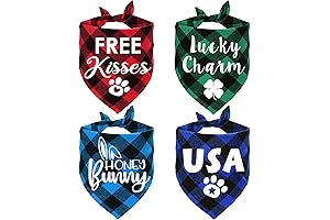STMK 4-Pack Valentine's Day Dog Bandanas: Express Your Pup's Love with Style