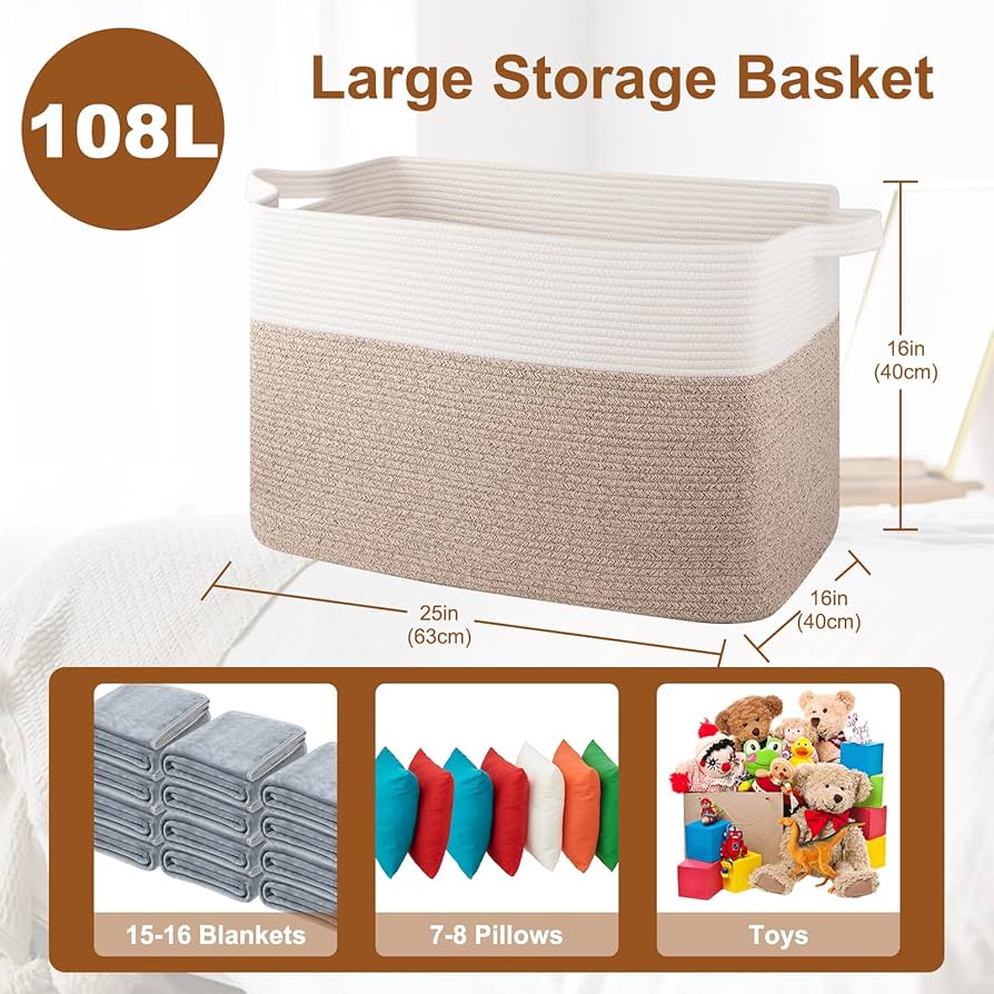 Amazon.com: XXXL Supre Large Blanket Basket for Clothes