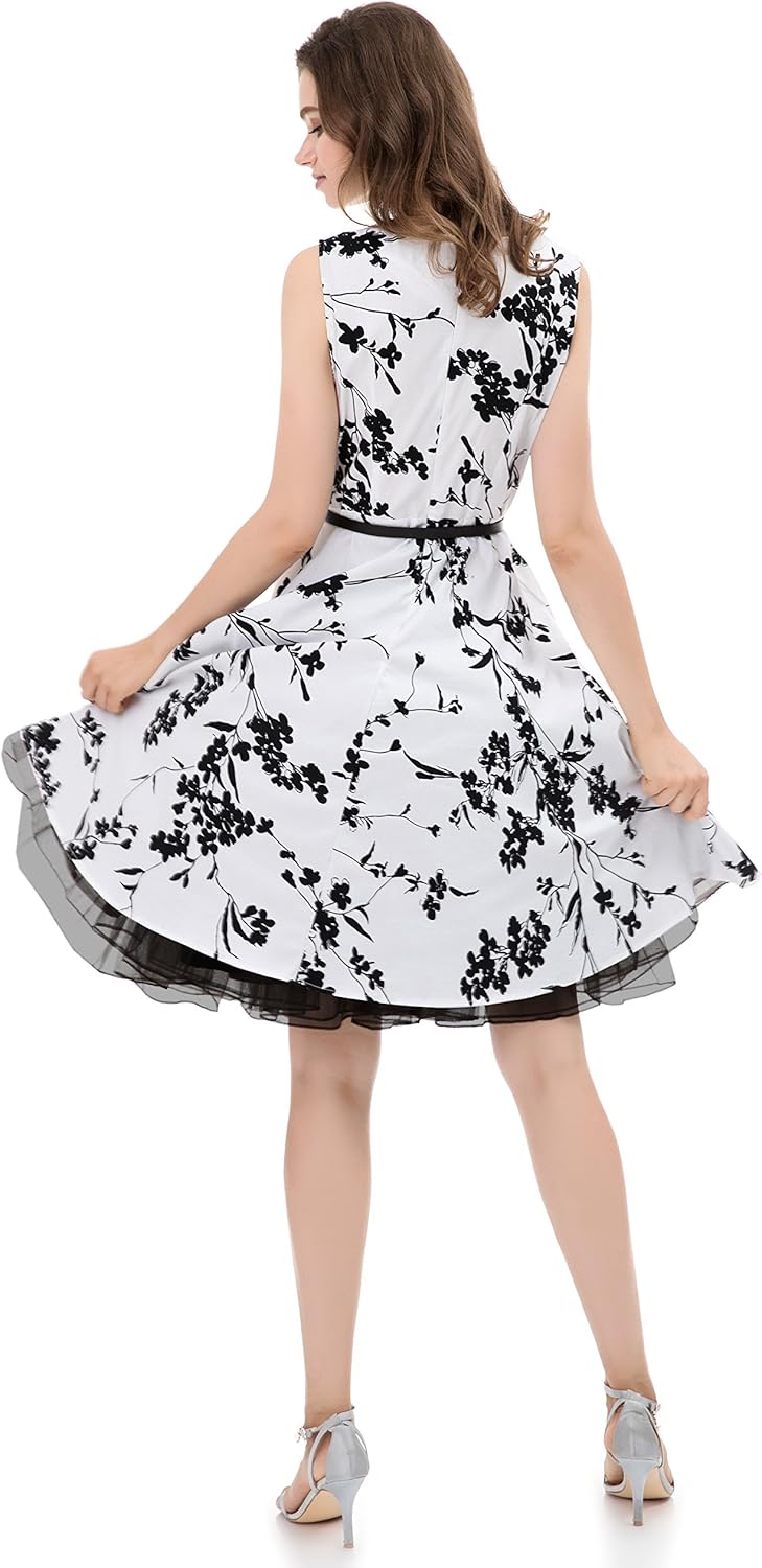 Women's 50s Vintage Rockabilly Petticoat 25.5‘’ Length Net Tulle Underskirt Crinoline Petticoat Half Slip - Image 3