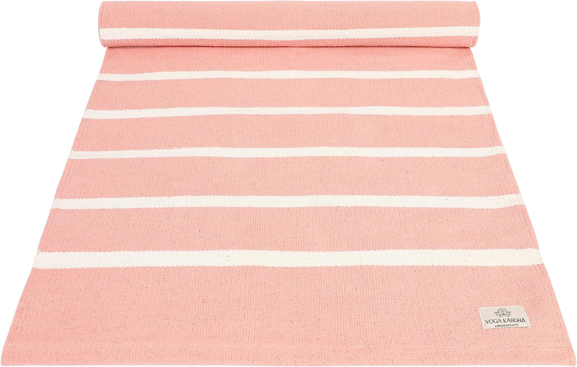 Natural Cotton Yoga Mat For Yoga And Meditation With Anti Skid Felt Back
