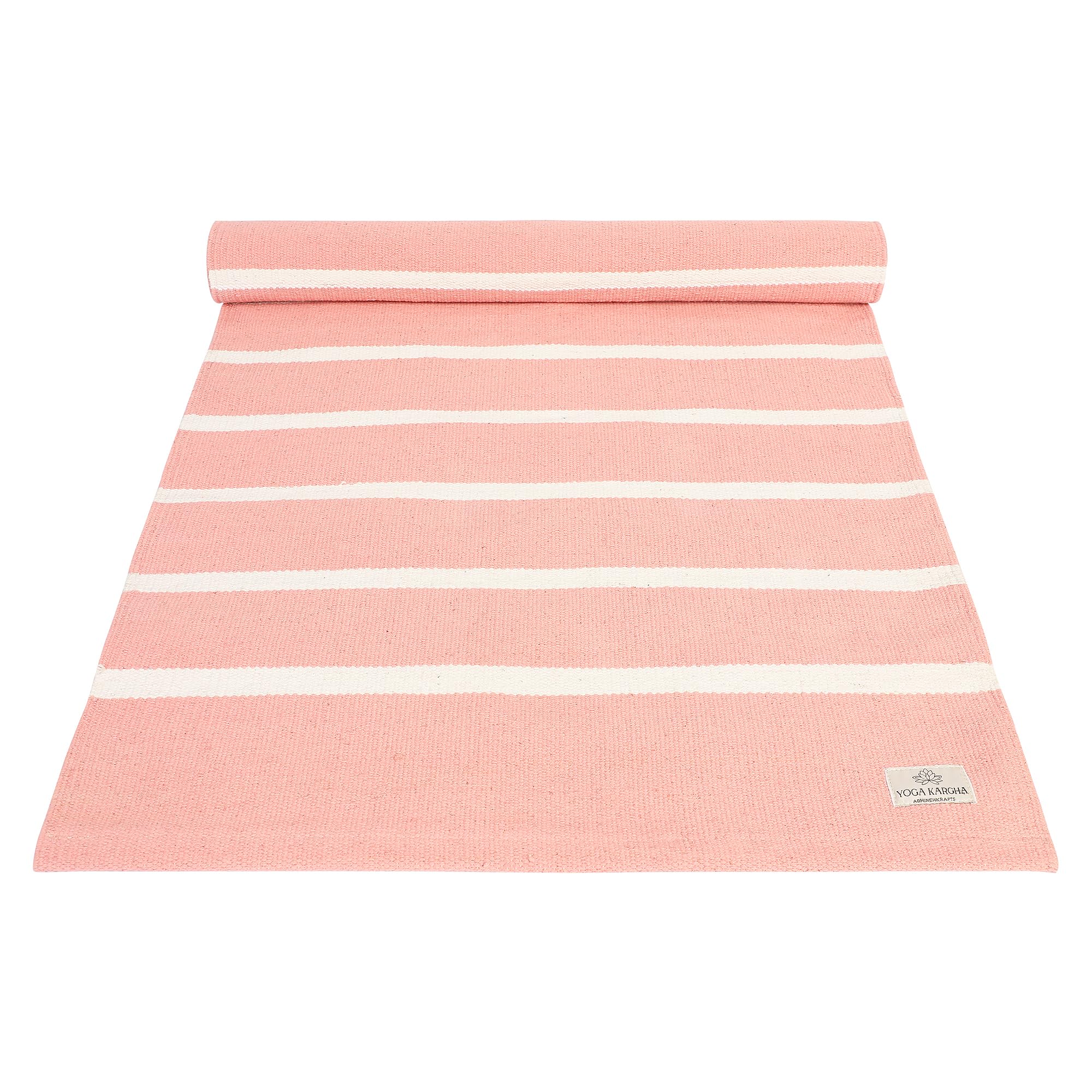 Natural Cotton Yoga Mat For Yoga And Meditation With Anti Skid Felt Back
