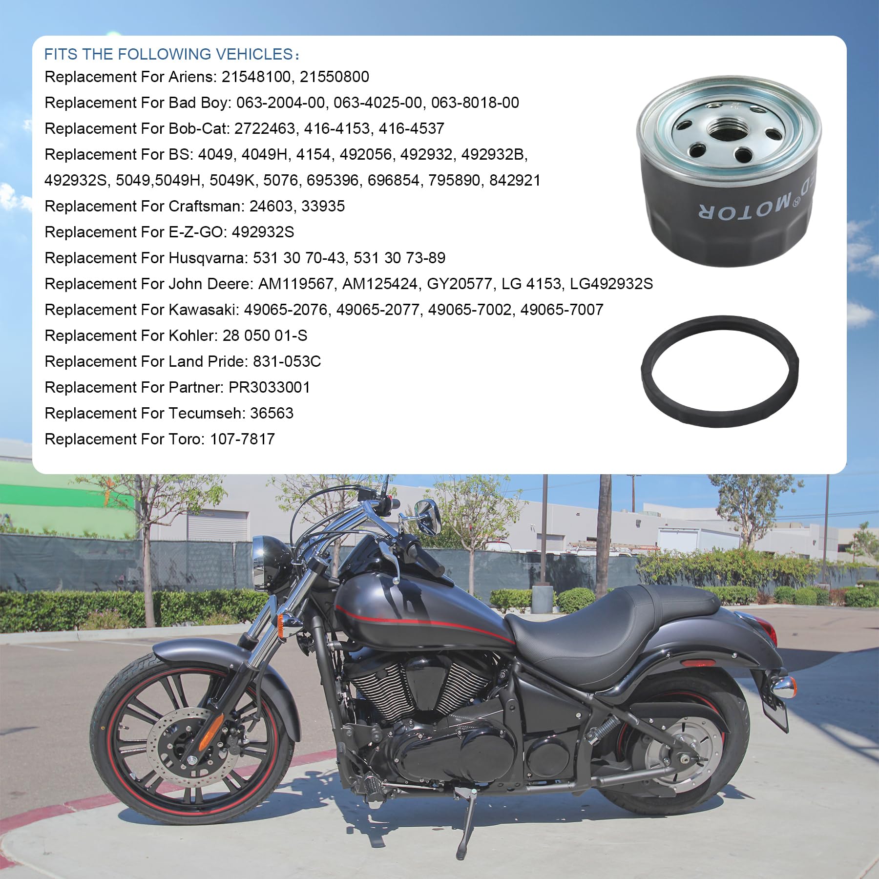 JDMSPEED New Oil Filter 6 PCS Replacement For 695396 696854 492932 492932S 492056 5049