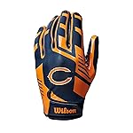 Wilson NFL Stretch Fit Football Gloves - Adult, Chicago Bears
