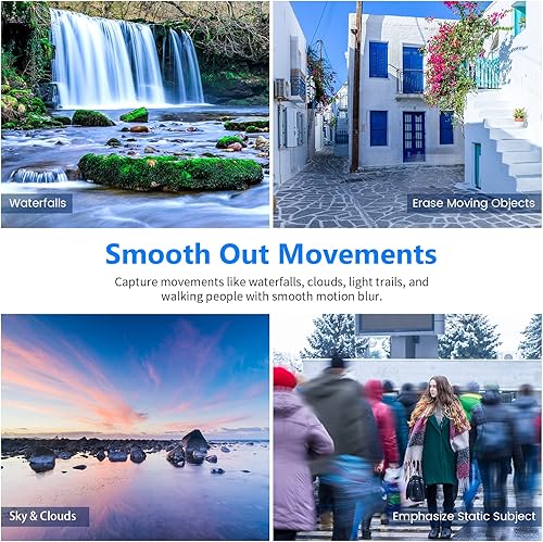 Miniatura 6 de NEEWER Filtro ND de 3.031 in ND1000 10 detiene el filtro de densidad neutra multicapa nano revestidovidrio óptico HDrepelente al aguaresistente a