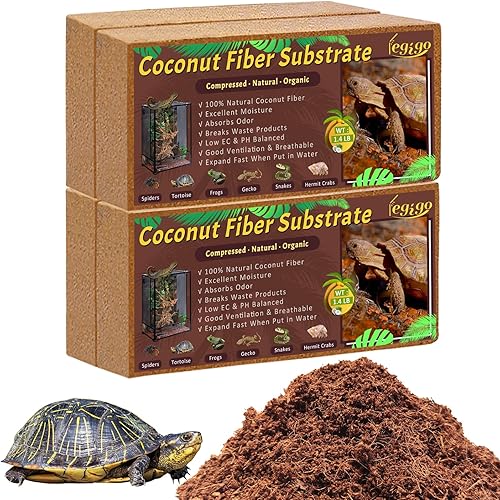 Legigo Paquete de 4 sustratos de fibra de coco comprimida  Ropa de cama de ladrillo de fibra de coco 100% orgánica para reptiles, sustrato de disponible en Yaxa Colombia
