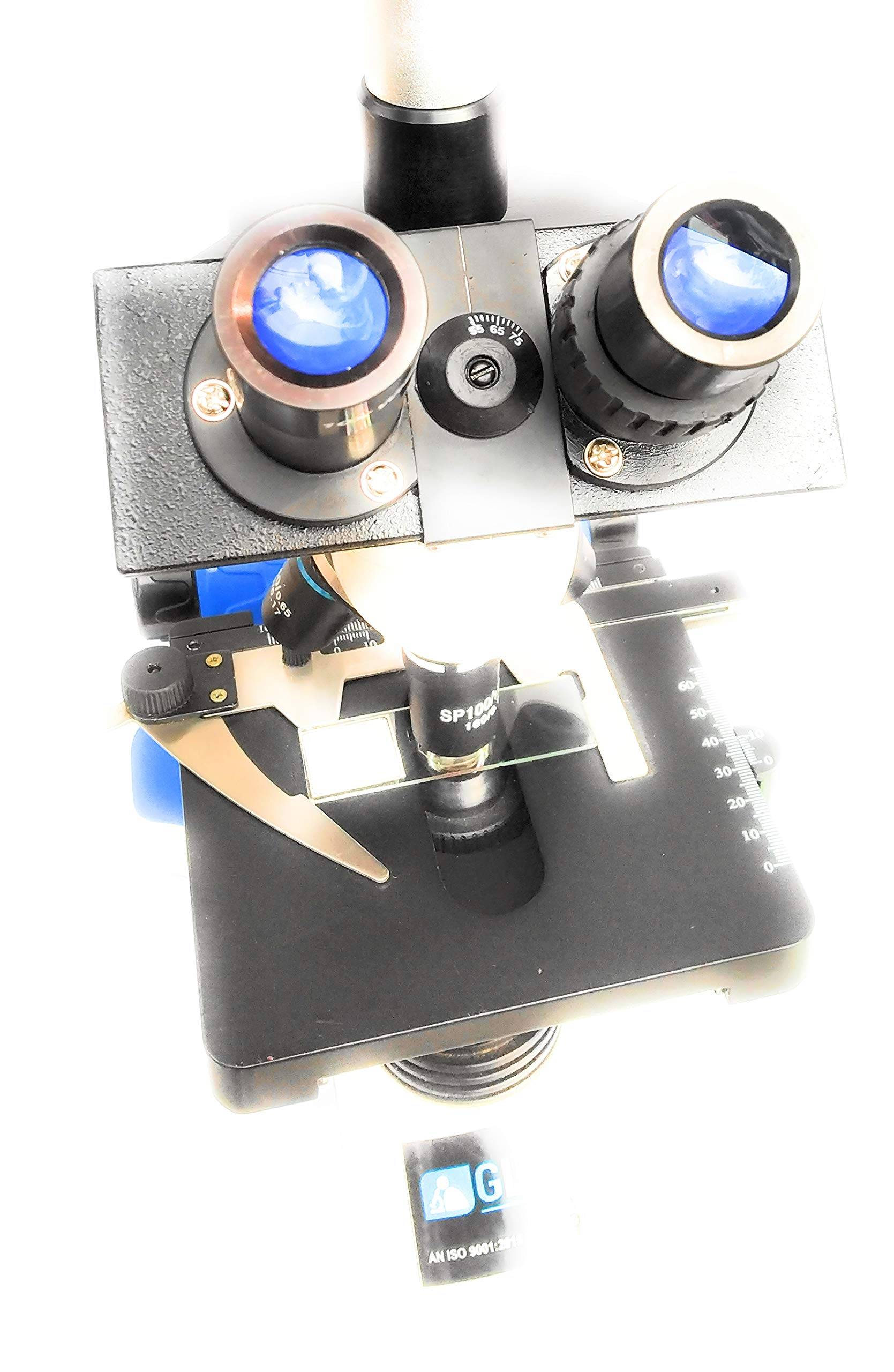 GLAB Trinocular LED Microscope – Professional Research & Clinical Microscope with Objectives and Camera Port for Doctors & Laboratory Use 1