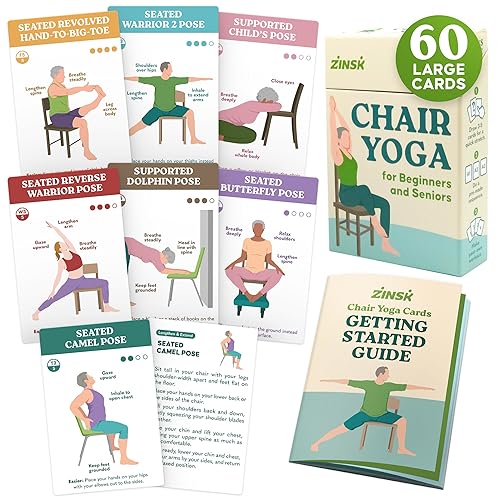 60 Chair Yoga Exercises – Gentle Workouts for Flexibility, Balance