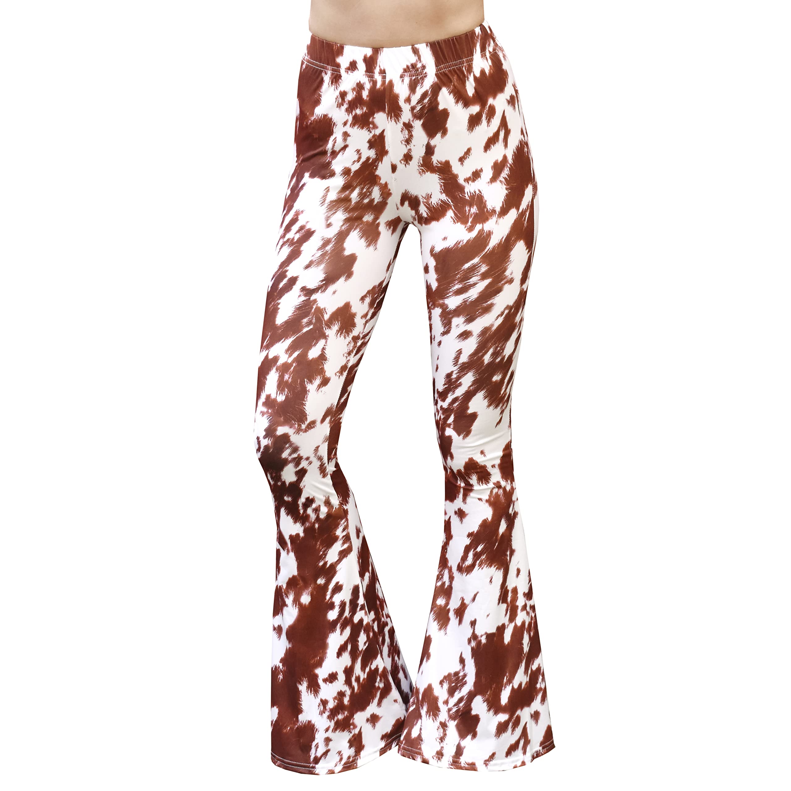 Daisy Del Sol Pantalones de Yoga Elásticos Talle Alto, Cómodos, Estilo Bohemio de los 70