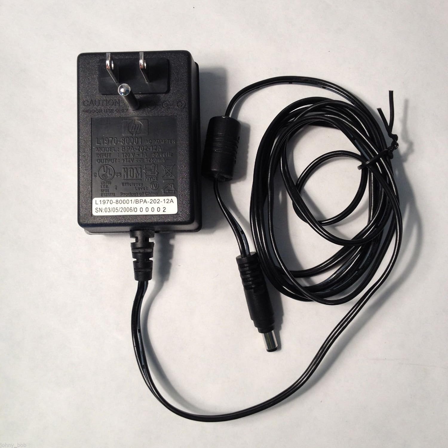 Genuine HP BPA-202-12A Power Supply Adapter 12V 1250mA L1970-80001