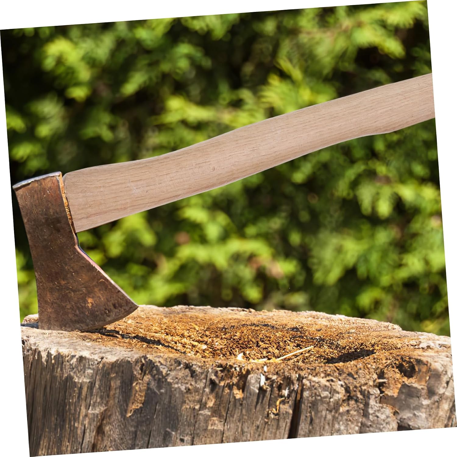 Toddmomy 1set Wooden Hatchet Handle Replacement with Woodworking Handle for Axes and Hatchets Easy to Install -Skid Grip for Outdoor Use