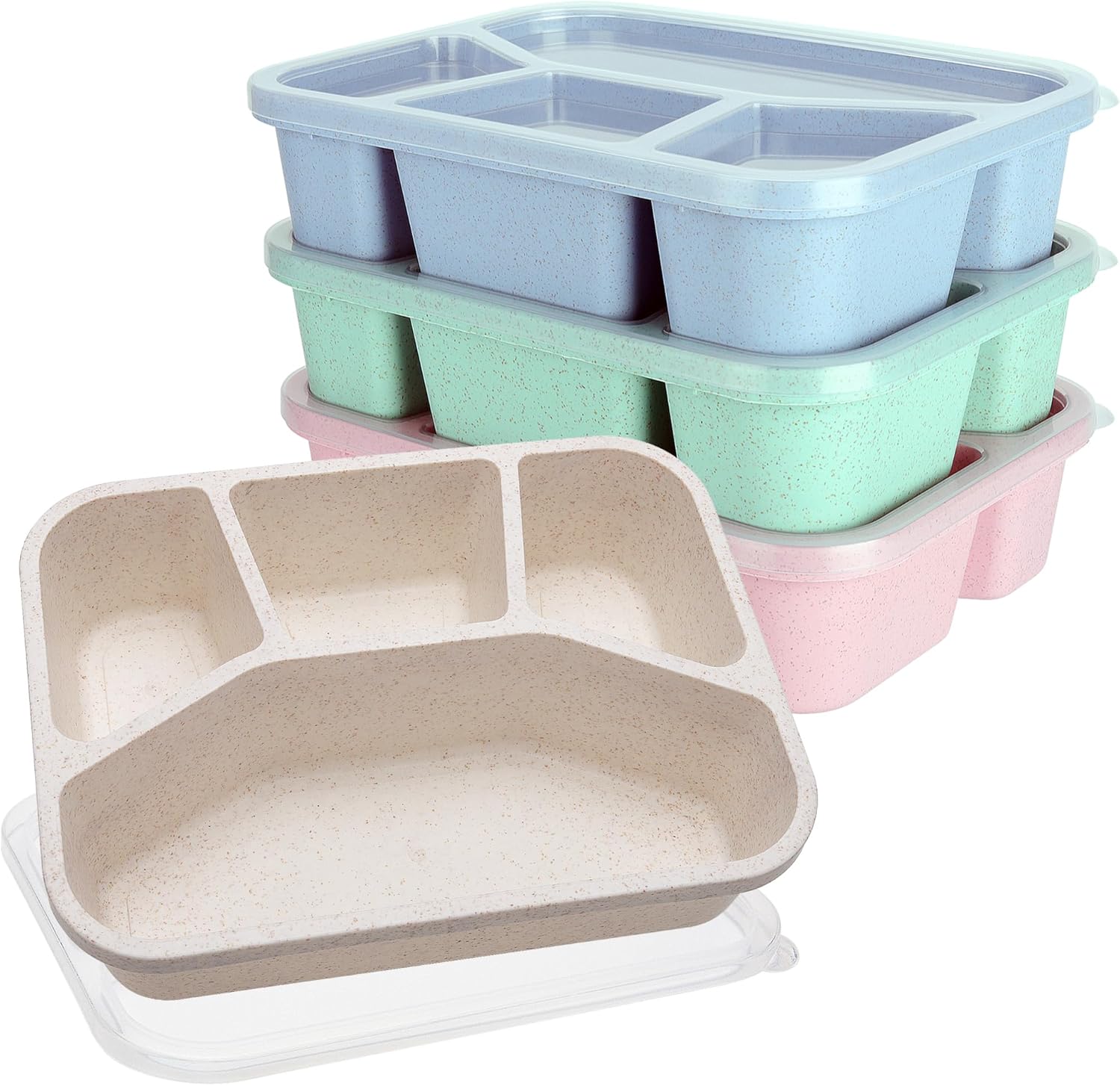 Meal Prep Container Microwave Safe, 4 Pack Bento Lunch Box