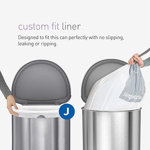 Miniatura 7 de Simplehuman - Sensor semiredondo automático, 12 galones