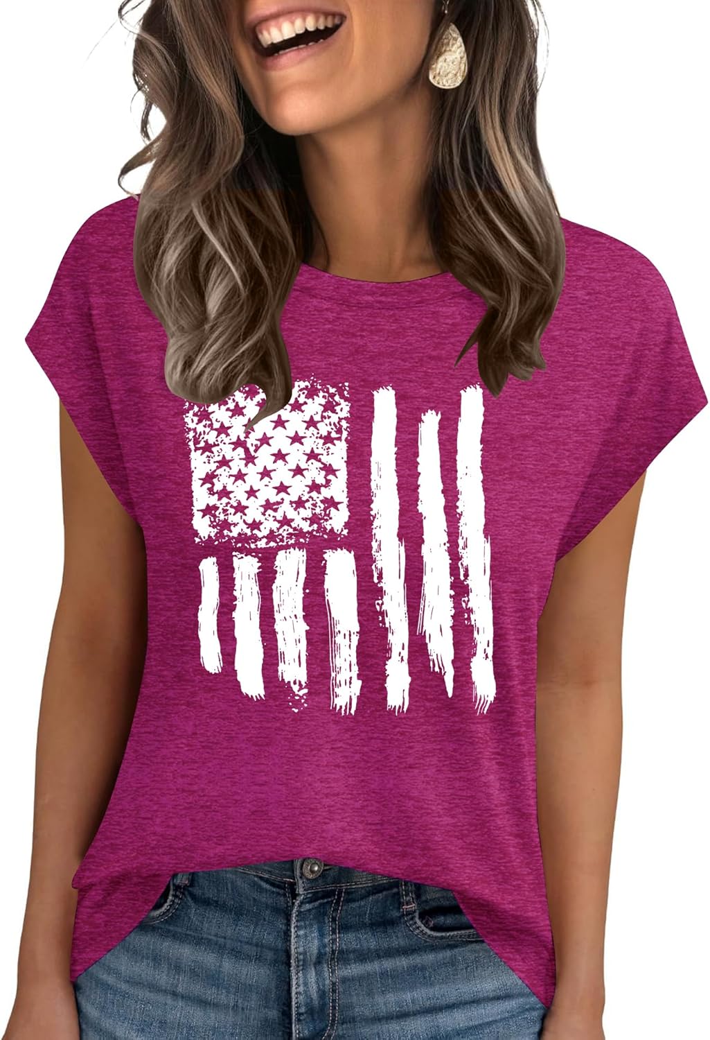 AKEWEI Womens Vintage Flower Print T Shirt Funny Cute Animal Graphic Tees Tops Loose Casual Outdoor Shirt