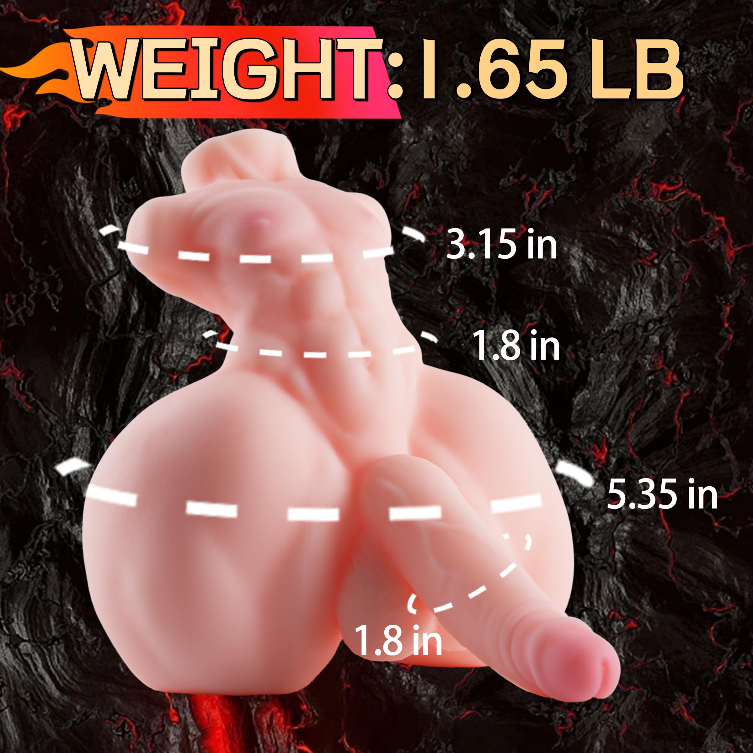 Amazon.com: Mini Sex Doll Small Male Sex Doll with Realistic Torso Dildo,  1.65LB Gay Sex Toy Pocket Pussy with Big Ass and 3D Anal Channel, Male  Masturbator Stroker Muscle Male Torso Sex