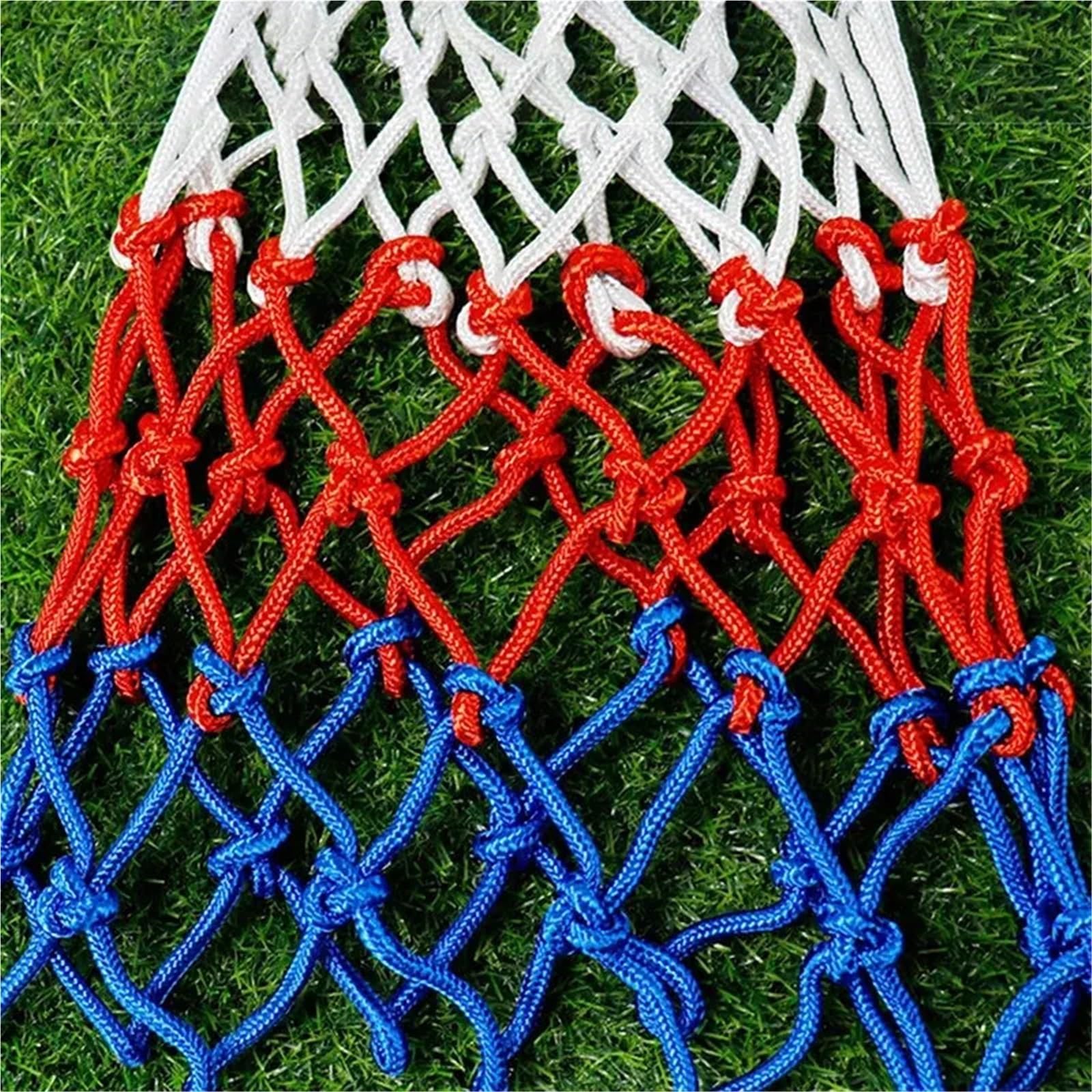 Basketballnetz, 10 Stück, Outdoor-Sport, Basketballnetz, Standard-Nylonfaden, 12 Schlaufen für Basketballkorb