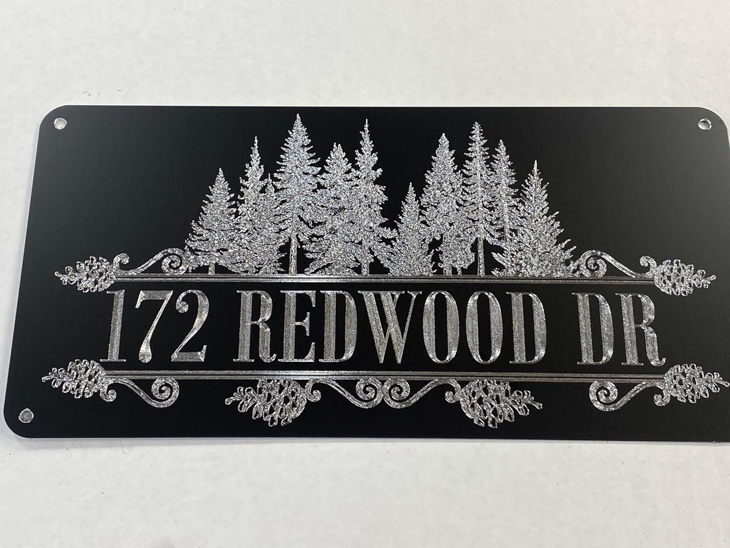 Engraved Fleur De Lis Symbol Car Tag Diamond Etched Vanity License Plate Gift