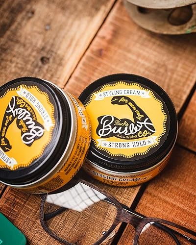 Miniatura 8 de Bucks Burley Crema para el cabello de los hombres fuerte agarre que forma suero sándalo - 3 oz