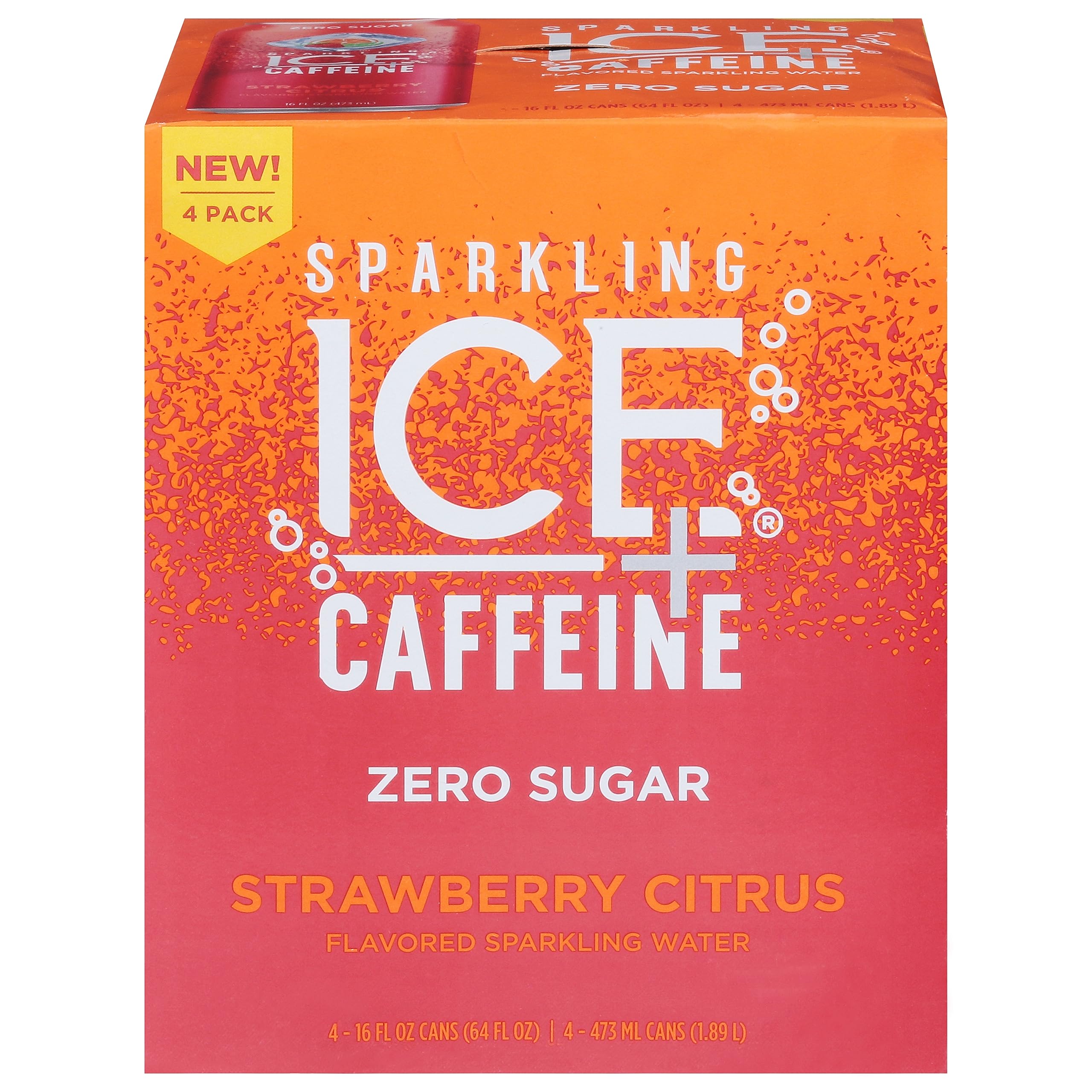 Sparkling Ice, Caffeine Free Strawberry, 64 Ounce