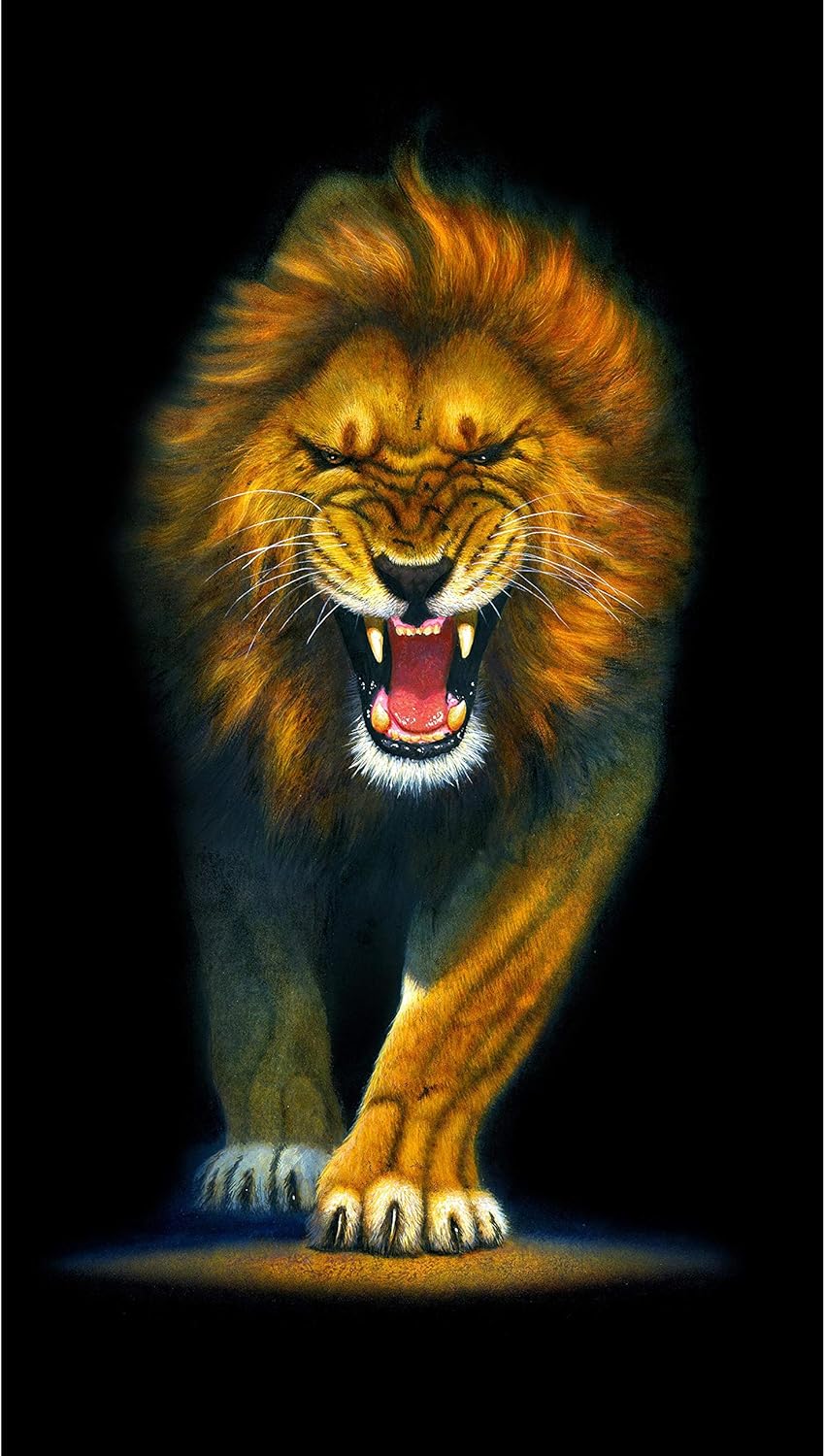 Robert Kaufman Fabrics Animal Kingdom Lion Panel Wild