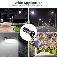 Vista 5 de Sensor de Fotocélula para Exteriores, Control de Iluminación de Conducción Montaje Giratorio de Atardecer a Amanecer, Interruptor de Sensor