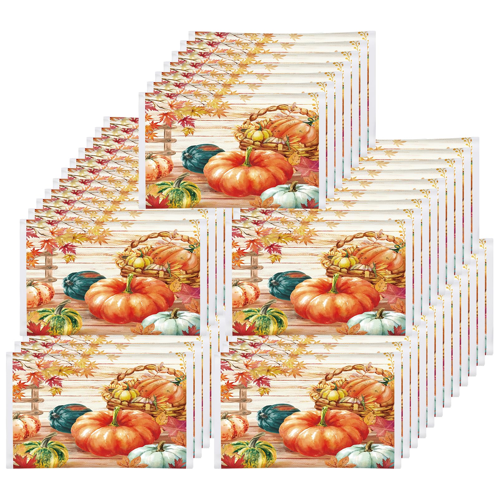 Tinlade 50 Pack Fall Pocket Tissues Packs Pumpkin Tissue Gifts Bulk