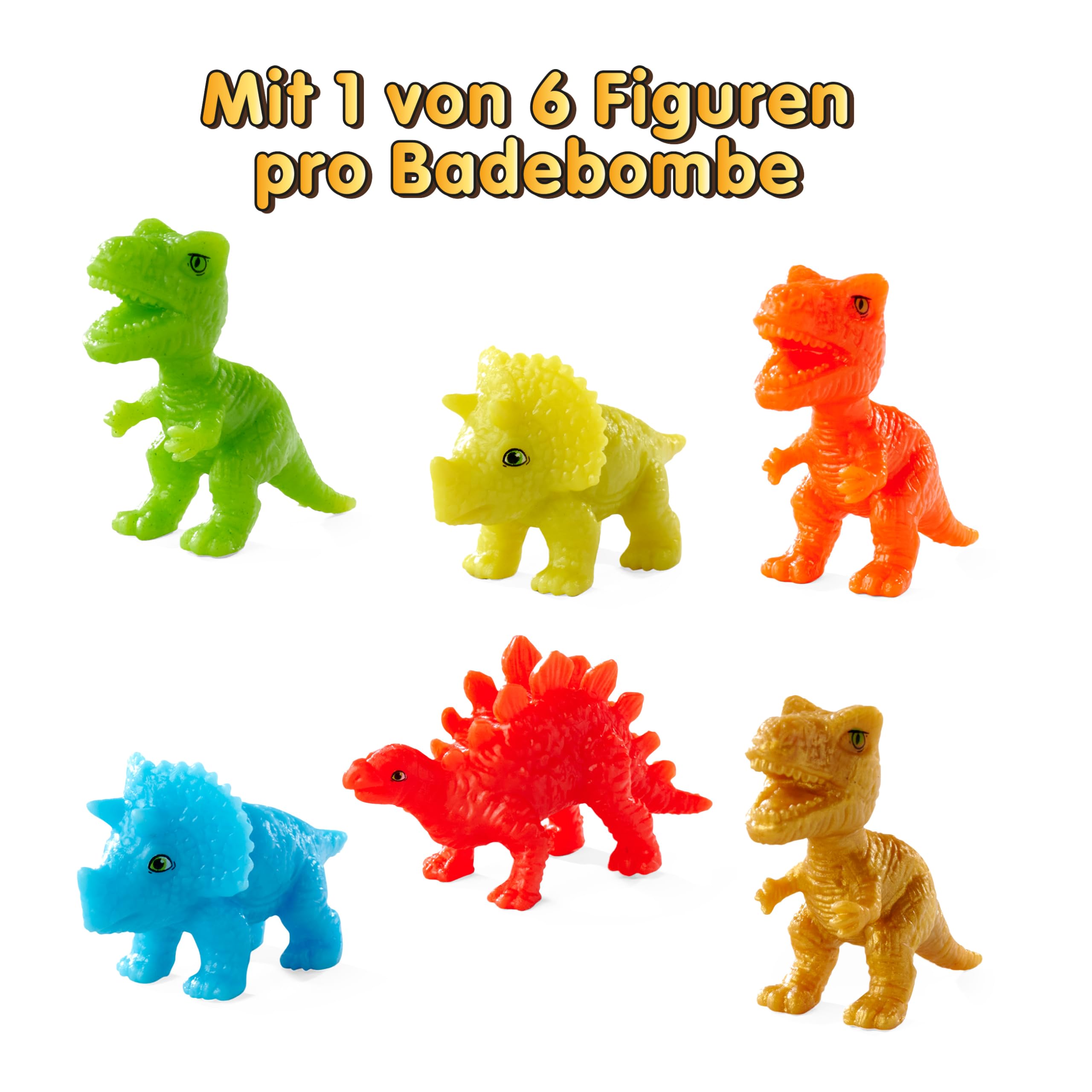 Glibbi Dino Surprise, kule do kąpieli, 6 sztuk w zestawie z losowym sortowaniem, zabawka do wanny od 3 lat