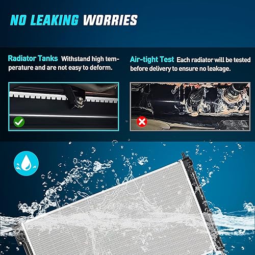 Miniatura 6 de Nilight Radiador para Jeep Patriot Compass 2007 2008 2009 2010 2011 2012 2013 2014 2015 2016 2017, Dodge Caliber 2007-2012, Avenger 2008-2014,