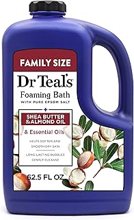Dr Teal's Foaming Bath with Pure Epsom Salt, Shea Butter & Almond Oil, 62.5 fl oz