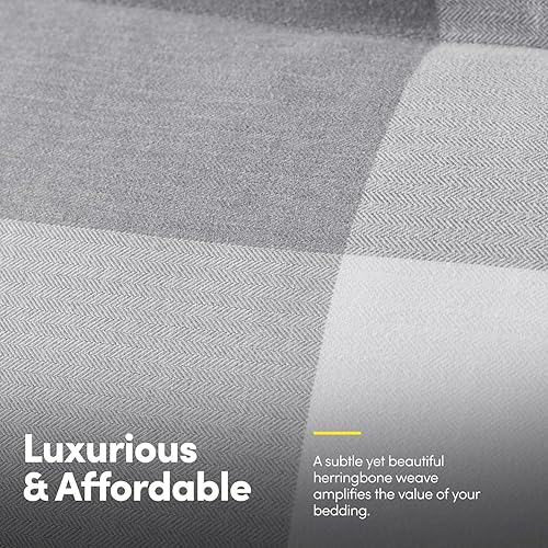 Miniatura 4 de Juego de edredón en bolsa de 7 piezas de color sólido y para todas las estaciones manta suave de relleno alternativo y sábanas de microfibra King