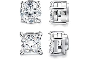 Jstyle Magnetic Stud Earrings: Enhancing Male Allure with Non-Piercing Elegance