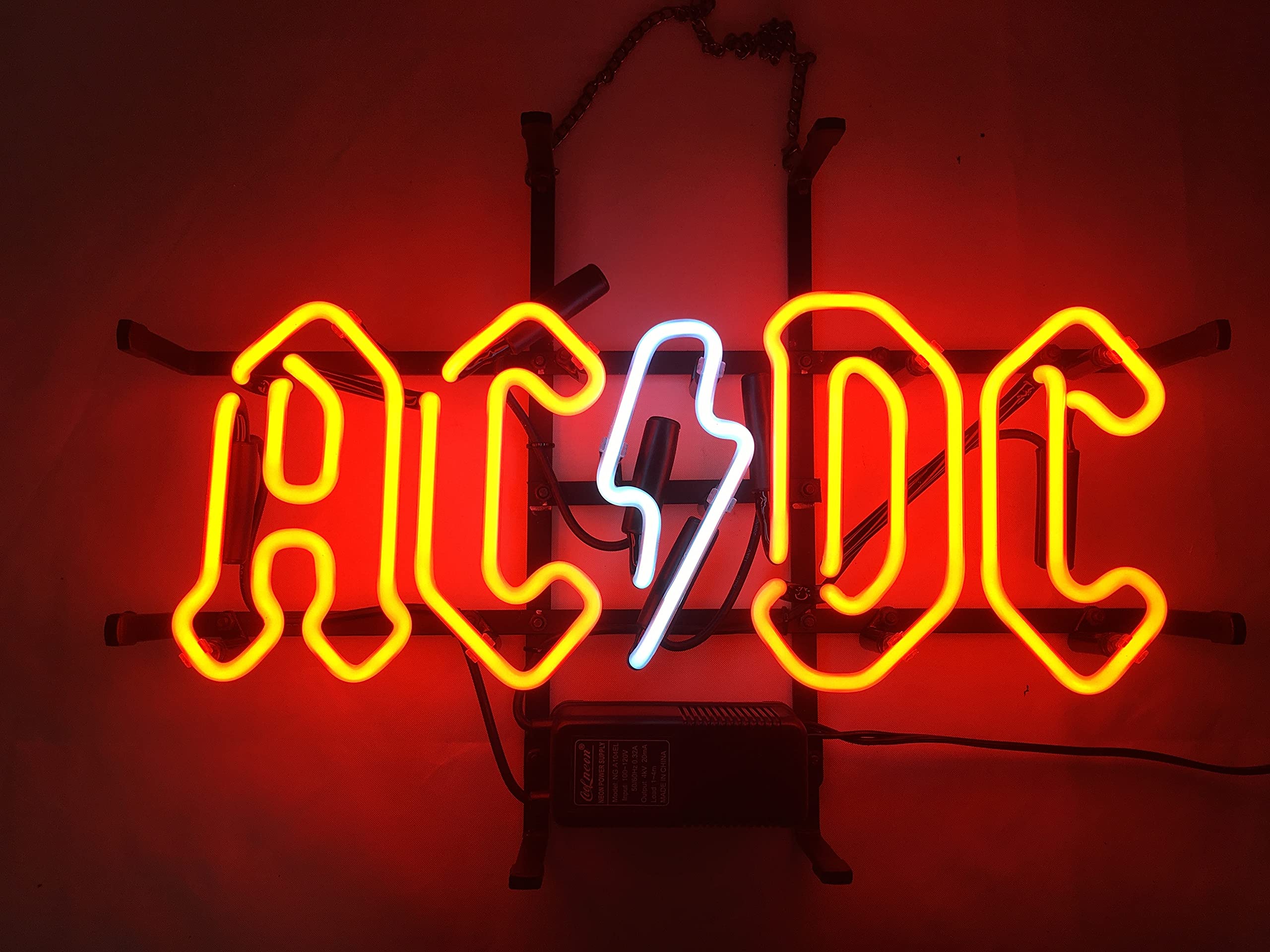 Amazon.co.jp: ネオンサイン ACDC ピンボール 本物のガラス