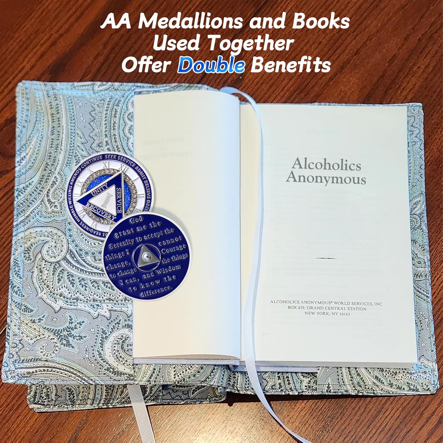 Sparkly Diamond 1 Year Sobriety Coin - 12 Steps Spin Triangle AA Coins - Clockwork Addiction Recovery AA Chips and Medallions - Celebrate 1-65 Prime Clean Alcoholics Anonymous Gifts for Men Women