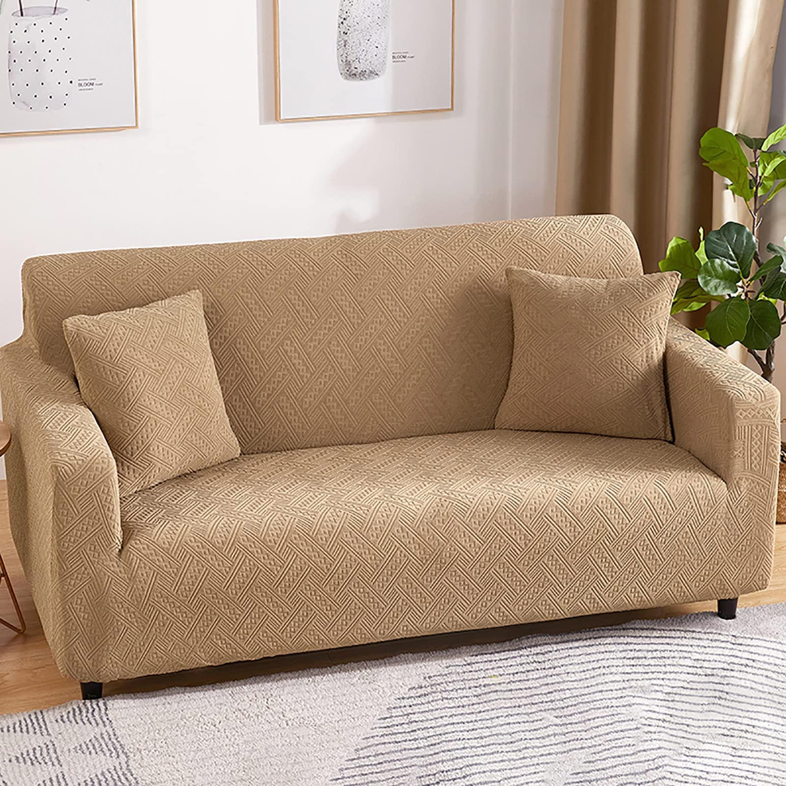 Housse de canapé Jacquard élastique pour le salon avec enfants