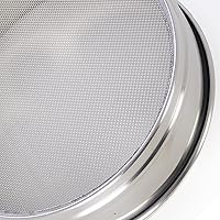 Vista 4 de LABALPHA 5 tamices de laboratorio de malla, tamiz de prueba #5 malla, 8 '' de diámetro, paño de alambre de acero inoxidable 304 (0.157 in)