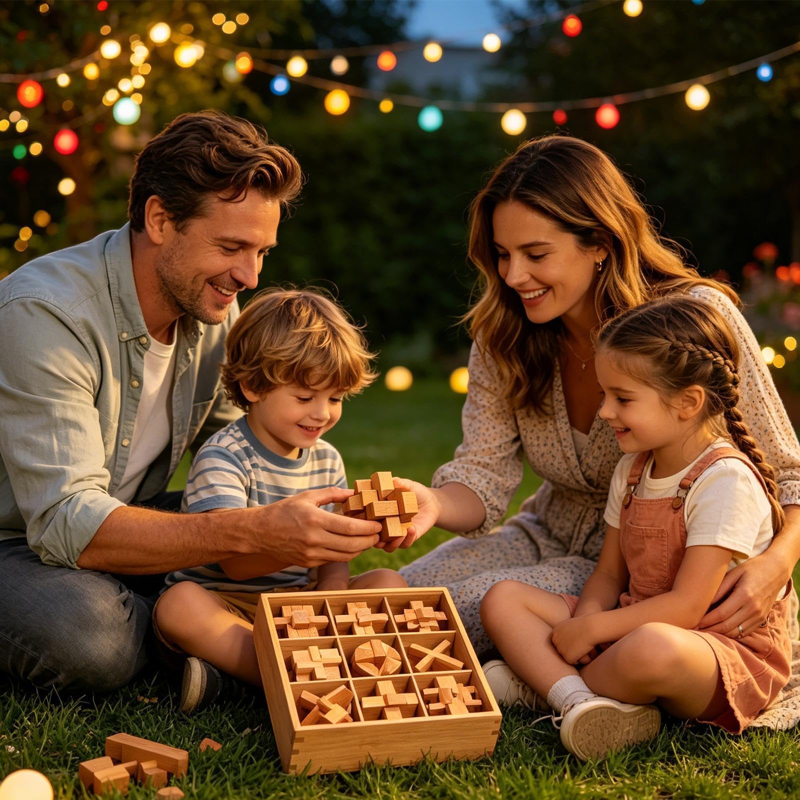 Drewniane Puzzle Edukacyjna Zabawka Do Składania | Drewniane Puzzle dla Dzieci na Prezent do Skarpety Świątecznej Klasa Podróż Szkoła Dziewczynki i Chłopcy Wycieczka Urodziny