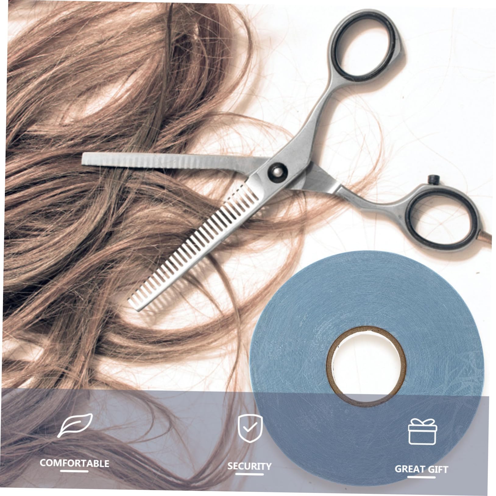 TOVINANNA 1 Roll Hair Extension Tape Double Sided Wig Film Hair Extension Adhesive Toupee Tape Double Sided for Styling Salon Supplies